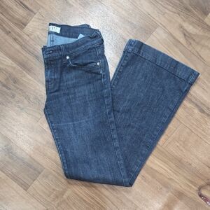 Blue Flare Wide Leg Jeans